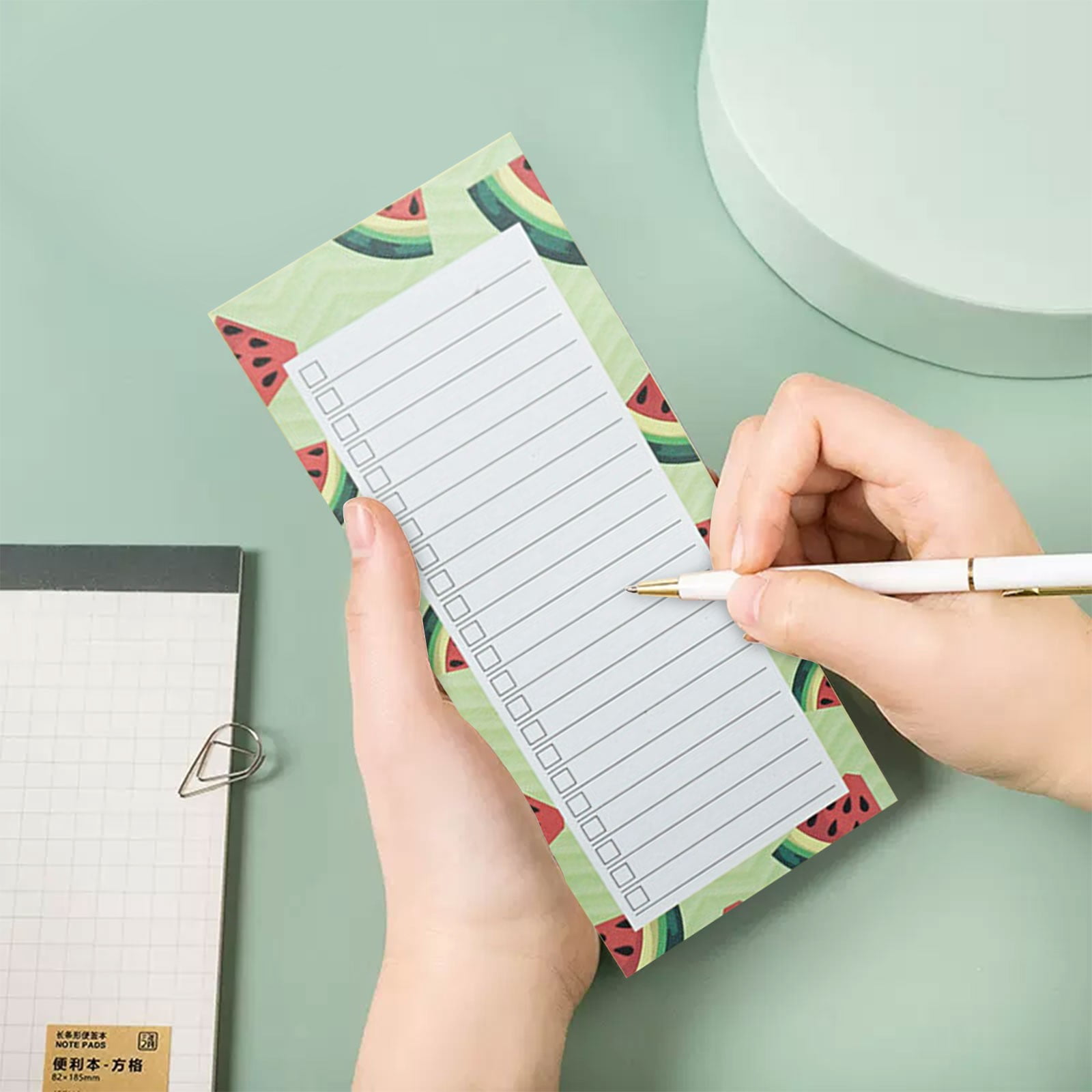 olkpmnmk Notebook,Daily To Do List Notepad,Tearable Memo Book Small Notebook Daily Plan Book Clock In Memo List Task List,Grocery List Notepad,Accessories