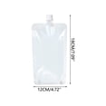 thumbnail image 3 of Plastic Flasks Reusable Drink Pouches Concealable Water Pouch Leak Proof Bags For Hiding With Funnel For Travel Outdoor, 3 of 9