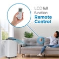 thumbnail image 4 of BLACK+DECKER Portable Air Conditioner,  8,000 BTU ASHRAE 128 (5,000 BTU SACC/CEC)for Rooms Up To 350 Sq. Ft., Portable AC with Full Function Remote Control & Window Kit, BPT05WTBA, White, 4 of 7
