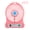 Pink-PK, variant on wycnly Portable Rechargeable LED Fan Mini Desk Fan with Flashlight 3 Speeds USB Powered for Office Bedroom Camping Outdoor Fan Home Office Decor Desk Accessories 5.5 Inch