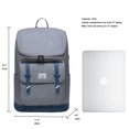 thumbnail image 2 of KAUKKO Stylish Oxford Fabric Backpack Travel Rucksack lightweight Hiking Bag Satchel, 2 of 5
