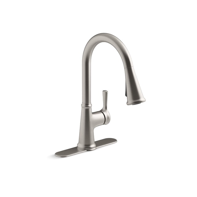 Kohler R21415-VS Tyne Robinet d'Évier de Cuisine à Bec Rétractable