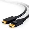 thumbnail image 3 of axGear DisplayPort to HDMI Cable DP to HDMI Ultra HD 4K Video Display Converter 3 Ft, 3 of 5