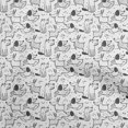 thumbnail image 1 of oneOone Polyester Lycra White Fabric Dog Sewing Craft Projects Fabric Prints By Yard 56 Inch Wide, 1 of 4