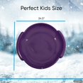 thumbnail image 2 of Superio Traîneau Rond en Forme de Soucoupe de Neige 24 Pouces Violet, 2 of 8