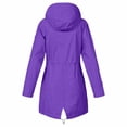 thumbnail image 2 of Veste Épaisse à Capuche pour Femmes, Manches Longues, Coupe-Vent à Cordon, Printemps Automne, Manteau d'Extérieur, 2 of 2