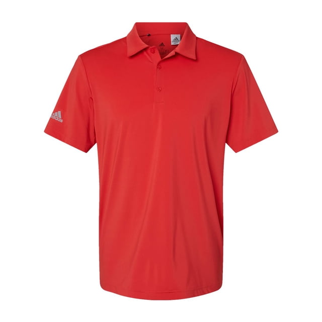 Adidas Mens Ultimate Solid Polo, S, Real Coral
