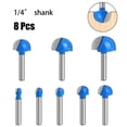 thumbnail image 5 of 1/4 Tige Boule Nez Routeur Bits Fin Moulin Ronde Crique Boîte Solide CNC Fraisage Bit, 5 of 5