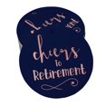 thumbnail image 1 of Inkdotpot Étiquettes Suspendues en Papier Doré Rose Cheers To Retirement 50 Pcs, 1 of 6