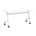 thumbnail image 1 of Flip-Top Table 55" W x 24" D - Snow White frame - White top, 1 of 5