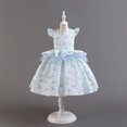 thumbnail image 2 of FAIWAD Robe Sans Manches à Volants pour Bébés Filles Printemps Été à Imprimé Floral Robe Princesse Évasée, 2 of 6