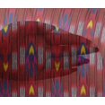thumbnail image 4 of oneOone Tissu Viscose Chiffon Rayé Ikat Imprimé au Mètre 42 Pouces de Large, 4 of 4