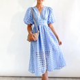 thumbnail image 5 of Ketyyh-chn99 Robes d'Été pour Femmes Grande Taille Décontractées Robe de Plage Robe de Plage Automne Décontractée Ample Mini-Robe Bleu Clair,m, 5 of 5