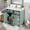 Light Green, variant on 36" Modern Bathroom Vanity with Ceramic Sink, Soft Close Doors, 4 Drawers for Storage, Elegant Design for Small Bathrooms,Light Green