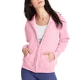 thumbnail image 5 of Hanes Chandail à Capuchon à Fermeture Éclair Intégrale ComfortSoft EcoSmart pour Femmes, 2TG, Rose Pâle, 5 of 5