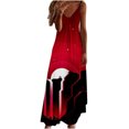 thumbnail image 2 of Fankiway Robe Imprimée à Bretelles Dos Nu de Printemps/été à la Mode pour Femme Robes d'Été de Plage pour Femmes Grande Taille Robes pour Femmes, 2 of 5