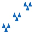 thumbnail image 1 of Decodeary 3pieces Football Road Flat Cones - Strong Adhesion Cost Effective Suitable Blue 23cm 3Set, 1 of 6