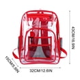 thumbnail image 3 of Clear PVC Stadium Backpack with Large Laptop Compartment 1 Count, 3 of 3