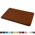 thumbnail image 2 of 1 Small Clara Clark Bath Mat Bathroom Rug - Absorbent Memory Foam Bath Rugs - Non-Slip, Thick, Cozy Velvet Feel Microfiber Bathrug, Plush Shower, Toilet- Floor Bathmats Carpet - Brown - 17"x24", 2 of 4
