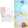thumbnail image 2 of Wweixi PU Leather Notebook Binder with Clear Binder Budget Pockets, Pink, 1 Count, 2 of 6