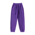 thumbnail image 1 of CHUANK Kids Boys Girls Sweatpants Workout Pants High Waisted Drawstring Trackpants Cinch Bottom Trousers, 1 of 5