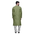 thumbnail image 3 of Atasi Kurta Pyjama de Fête pour Hommes, Col Mandarin, Ensemble Ethnique Imprimé Kurta, 3 of 5