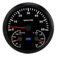 thumbnail image 2 of 110mm Tachometer DC 9 To 32V 6000RPM 0 To 150PSI Gauge for Truck Boat RV, 2 of 7
