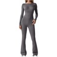 thumbnail image 2 of LSLJS Spring and Fall Tight Waistband Sleeveless Neck Long Jumpsuit, 2 of 9