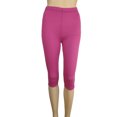 thumbnail image 1 of Innerwin Bottoms Solid Color Ladies Loungewear Summer Skinny Lounge Pants Rose Red L, 1 of 3