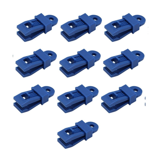 Pleteffect Pinces Robustes pour Bâche Pinces Réglables pour Auvent pour Camping Extérieur Boucle de Filet d'Ombrage Fixation Sécurisée Pince Durable 10 Pcs