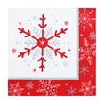 thumbnail image 2 of Christmas Red and White Snowflake Paper Luncheon Napkin, 13" x 13", 18 Count, Tableware Sets, Holiday Time, 2 of 5