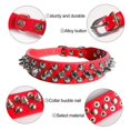 thumbnail image 3 of Spiked Pu Leather Dog Collar Soft Funny Mushrooms Rivet Spike Studded Puppy Adjustable Outdoor Dog Collars for Small Medium Large Dogs Cats, 3 of 6