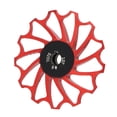 thumbnail image 2 of Rouleau de Dérailleur Arrière de Vélo, Roulement en Métal pour Vélo de Montagne Rouge, 2 of 8
