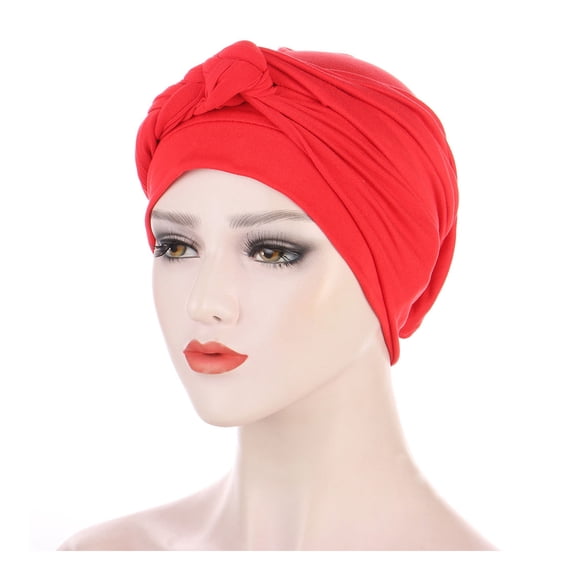 Chemo Cancer Head Hat Cap Ethnic Bohemian Pre-Tied Twisted Braid Hair Cover Wrap Turban Headwear
