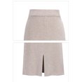 thumbnail image 3 of Innerwin Jupe Midi Tricotée Taille Haute pour Femme, Rose Abricot, 2TG, 3 of 5
