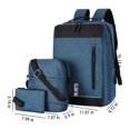 thumbnail image 3 of Save Big! Travel Laptop Backpack, Large Capacity Business Backpack for Men & Women, Multifunctional Carry-On Backpack with Crossbody and Coin Purse, College Travel Bag Set, 3 of 8