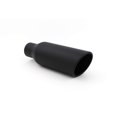 thumbnail image 1 of RP Remarkable Power, 2.5" Inlet 4" Outlet 12" Long Stainless Steel Rolled Edge Exhaust Tip Black EXT08, 1 of 10