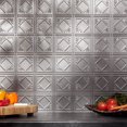 thumbnail image 2 of Fasade Decorative Vinyl Backsplash Kit, 18in x 4ft panels, covers 15 sq ft, Argent Silver, 2 of 6