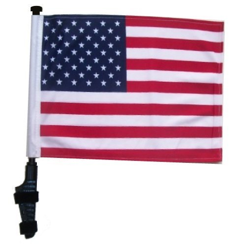 SSP Flags Drapeau de Voiturette de Golf USA EZ Support Marche et Arrêt