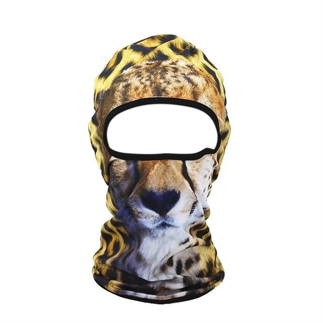 Face for Cycling - 3D Animal Ski Face With Ears for Music Festivals Raves Ski Halloween Party Outdoor Activities