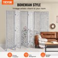 thumbnail image 2 of VEVOR Wood Room Divider Wooden Screen 6 Panel for Room Separation Home Office, 2 of 9