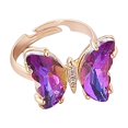 thumbnail image 1 of PVCS Bague Réglable pour Femmes, Mode, Créative, Dégradé, Papillon, avec Ouverture, 1 of 2
