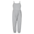 thumbnail image 1 of Girls Overall Solid Summer Rompers for Girls Sleeveless Overalls with Side Pockets Girls Summer Clothes 2T, 1 of 4