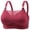 Wine, variant on Fall/Winter Savings! Srobpty Womens Wireless Push Up Bras , Woman's Embroidered Glossy Comfortable Breathable Bra Underwear No Rims