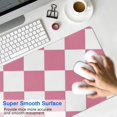 thumbnail image 3 of Pastel Checkered Mouse Pad - Boho-Style Design for Home Offices, Anti-Slip Rubber, Ideal for Computer & Laptop, Large 31.5x11.8in, Add a Splash of Color and Aesthetic to Your Workspace, 3 of 7