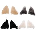 thumbnail image 1 of 4 Pairs Cosplay Cat Ear Hair Pin Cartoon Plush Cat Ear Hair Clip Hair Accessory, 1 of 6