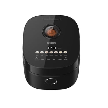 Salton 12-Cup Micom Multifunction Digital Rice Cooker | Fuzzy Logic Technology | Perfect for Rice, Quinoa, Oats | Turbo Fan | 3L Capacity & Accessories Included (RC2126BK)