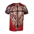 thumbnail image 2 of Konflic Men's Giant Cross Graphic MMA Muscle T-shirt - Red - Medium, 2 of 2