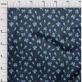 thumbnail image 3 of oneOone Velvet Blue2 Fabric Floral Retro Sewing Craft Projects Fabric Prints By Yard 58 Inch Wide, 3 of 5