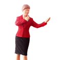 thumbnail image 2 of 1:64 Hand Painted Model People Figure Diorama Scenery 1/64 ho Hostess Red, 2 of 9